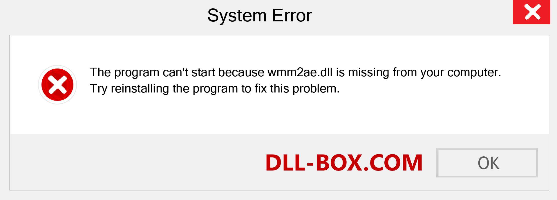  wmm2ae.dll file is missing?. Download for Windows 7, 8, 10 - Fix  wmm2ae dll Missing Error on Windows, photos, images