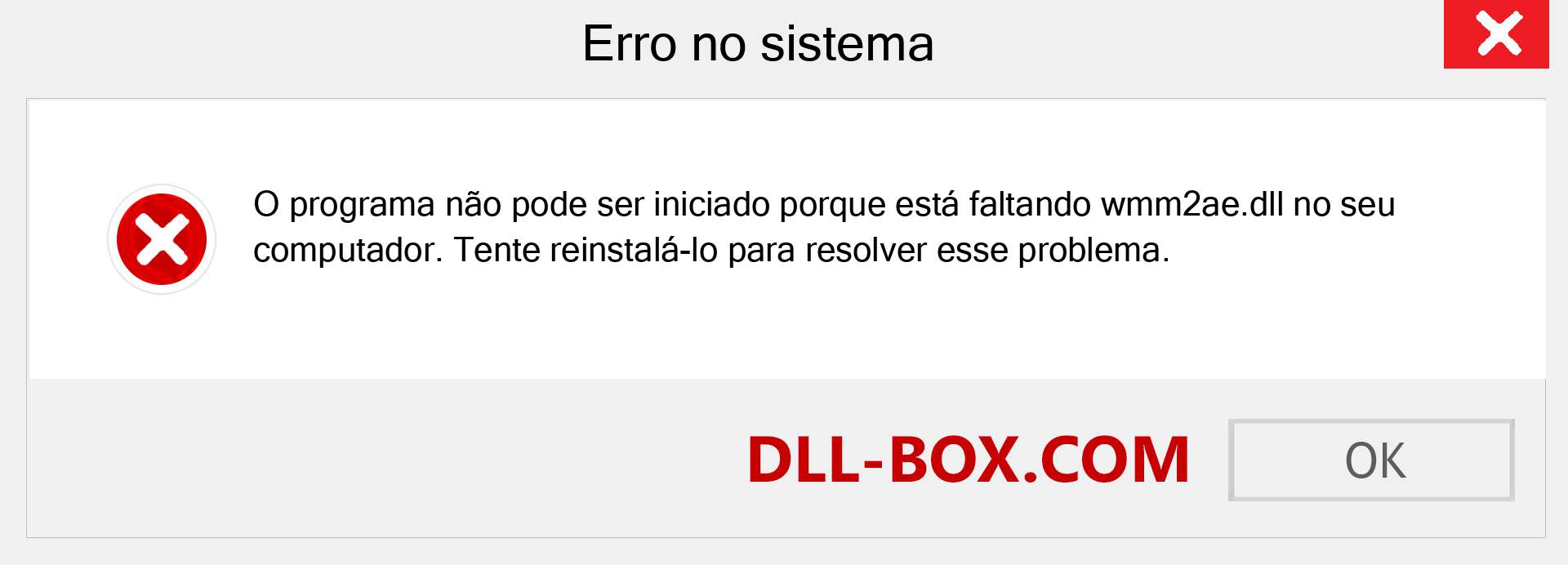 Arquivo wmm2ae.dll ausente ?. Download para Windows 7, 8, 10 - Correção de erro ausente wmm2ae dll no Windows, fotos, imagens